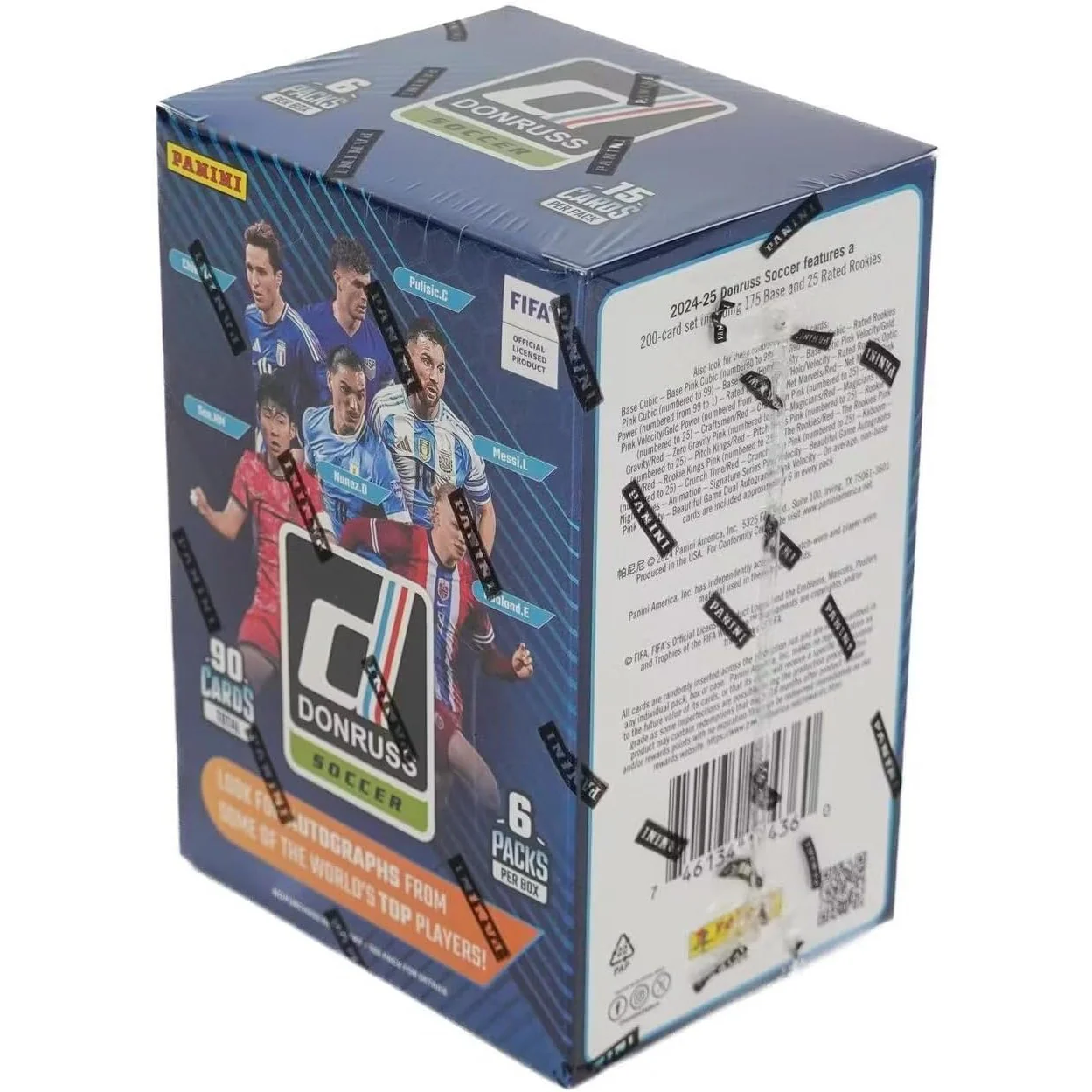 2024-25 Donruss FIFA Soccer Hobby Blaster Box - 6 Packs, 90 Cards - Panini - Image 2