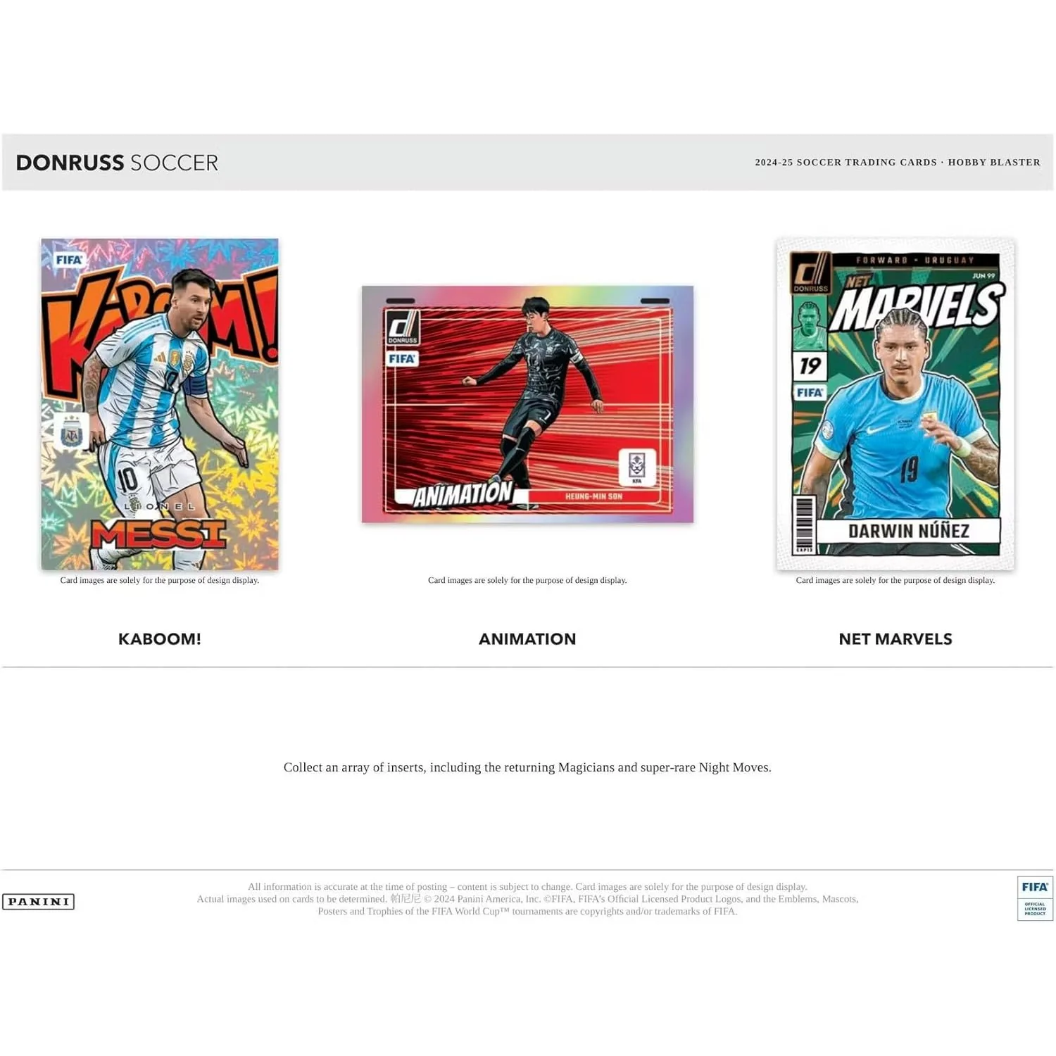 2024-25 Donruss FIFA Soccer Hobby Blaster Box - 6 Packs, 90 Cards - Panini - Image 5