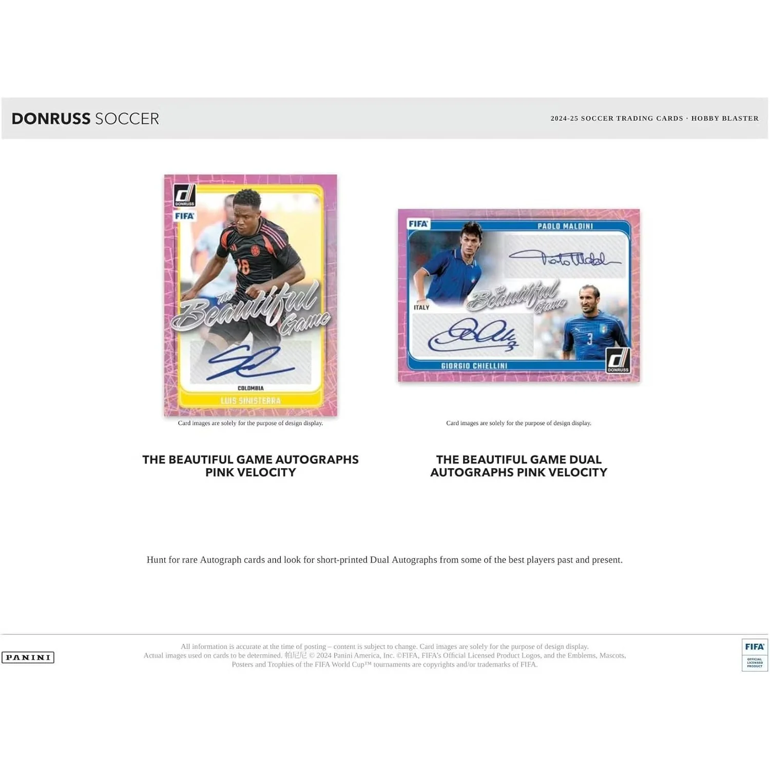 2024-25 Donruss FIFA Soccer Hobby Blaster Box - 6 Packs, 90 Cards - Panini - Image 6