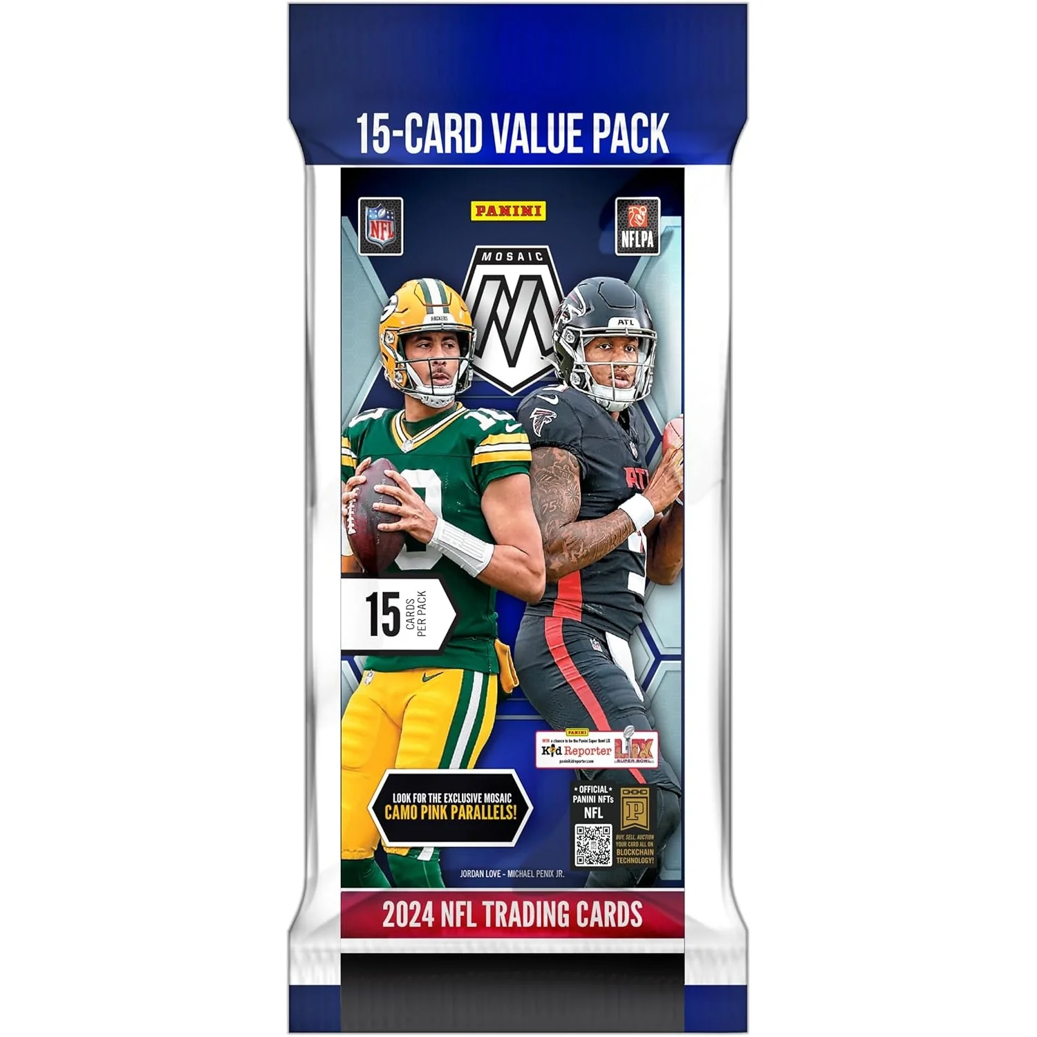 2024 Mosaic NFL Football Value Pack - 15 Trading Cards - Panini