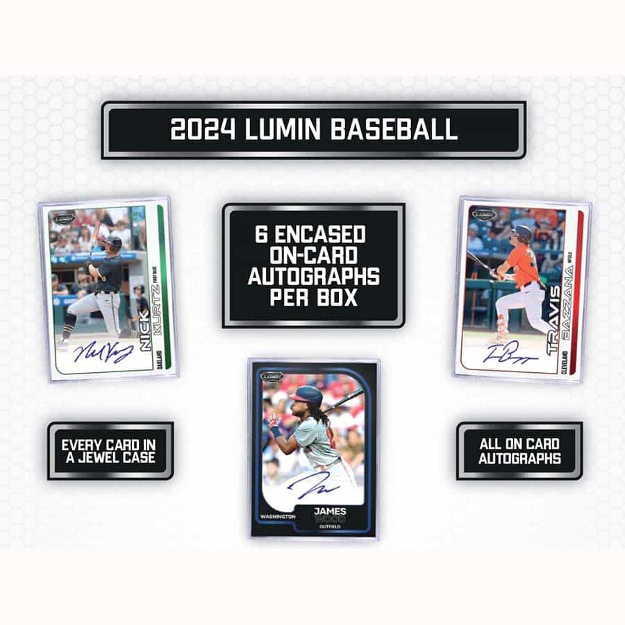 2024 Lumin Baseball Hobby Box - 6 On-Card Autographs - Pulse - Image 2