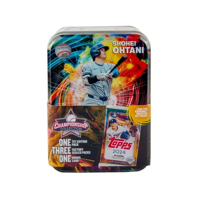 2025 Baseball Championship Collector Tin - 4 Packs + Bonus Card - MJ Holding - Image 2