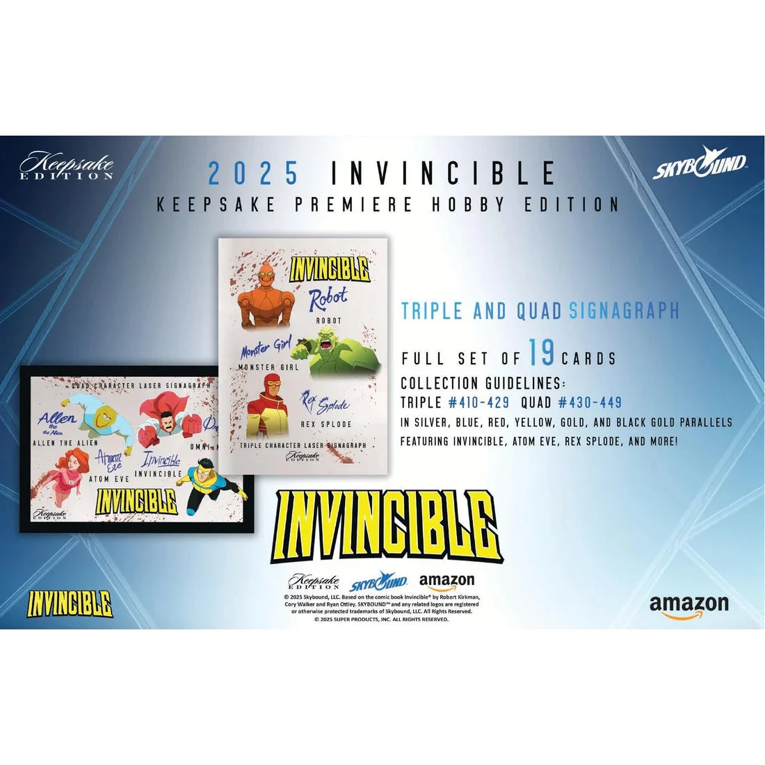 2025 Invincible Season 1 Keepsake Premier Edition Hobby Box - Skybound - Image 14