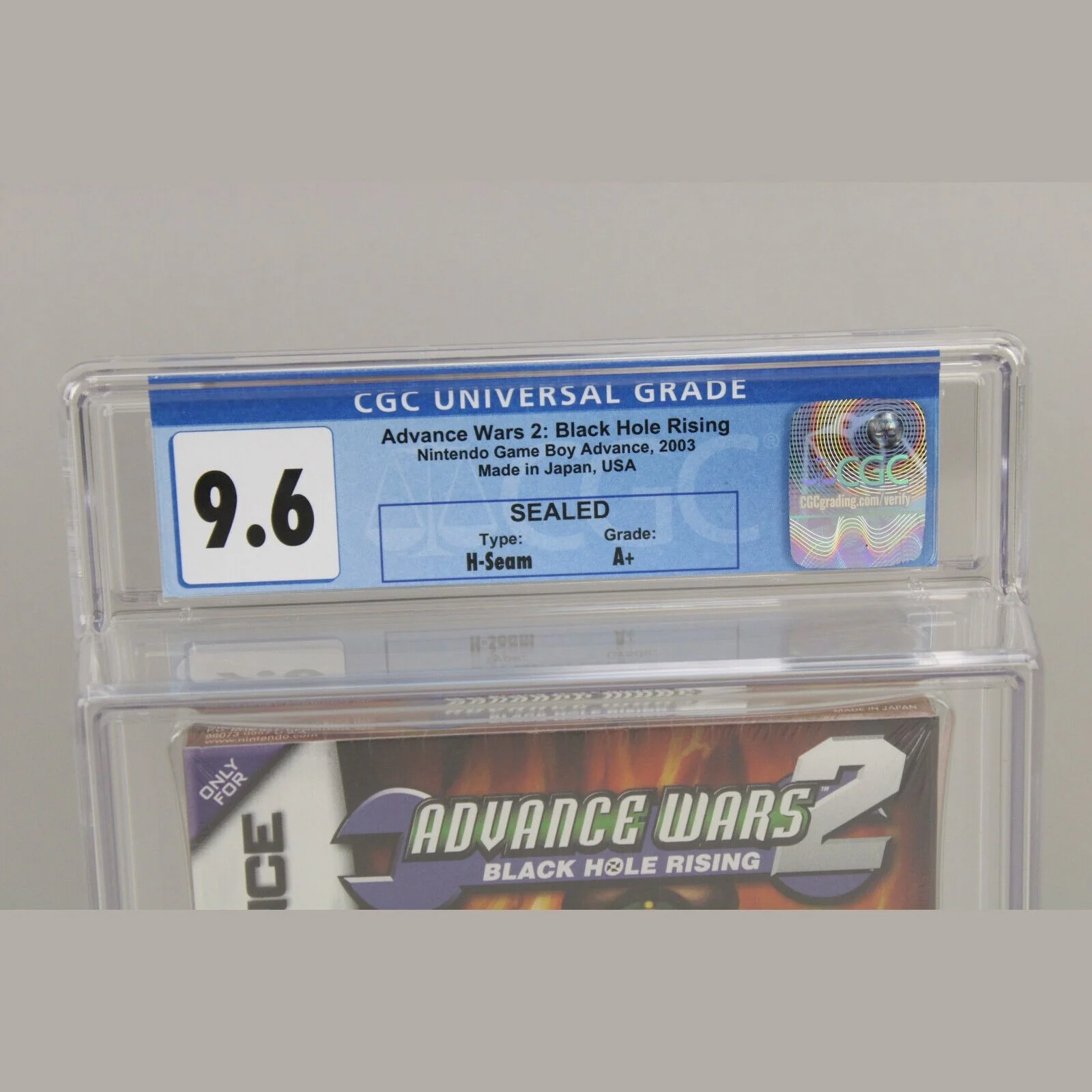 Advance Wars 2: Black Hole Rising Nintendo Game Boy GBA Sealed CGC Graded 9.6 A+ - Image 2