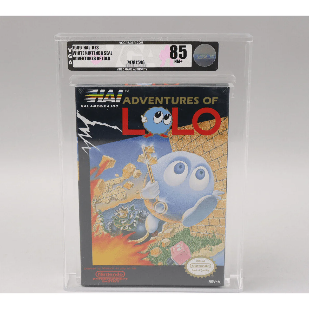 Adventures of Lolo Nintendo NES 1989 Hal New Factory Sealed VGA Graded 85 NM+