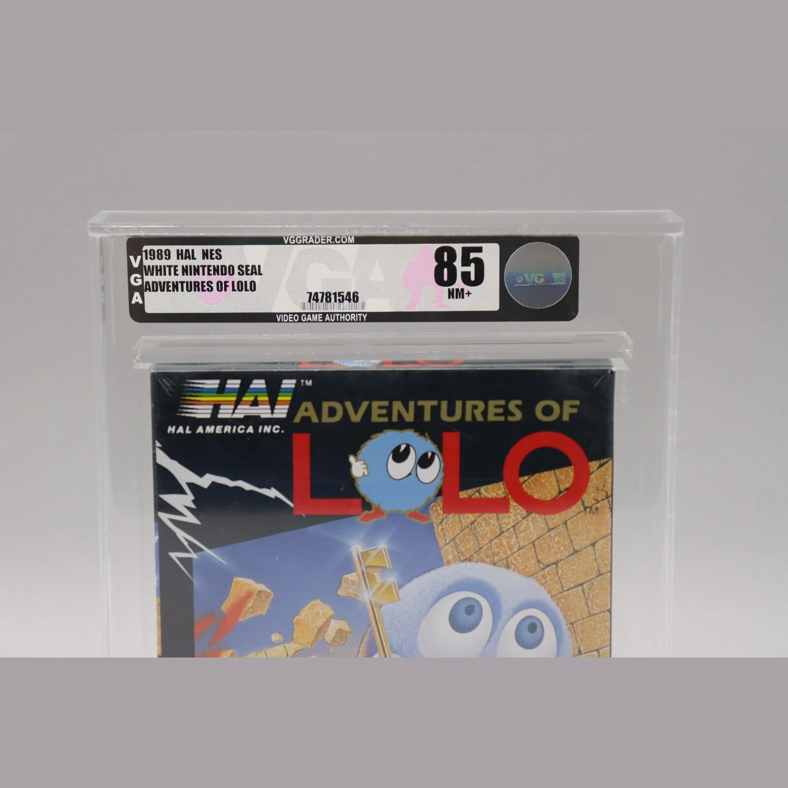 Adventures of Lolo Nintendo NES 1989 Hal New Factory Sealed VGA Graded 85 NM+ - Image 2