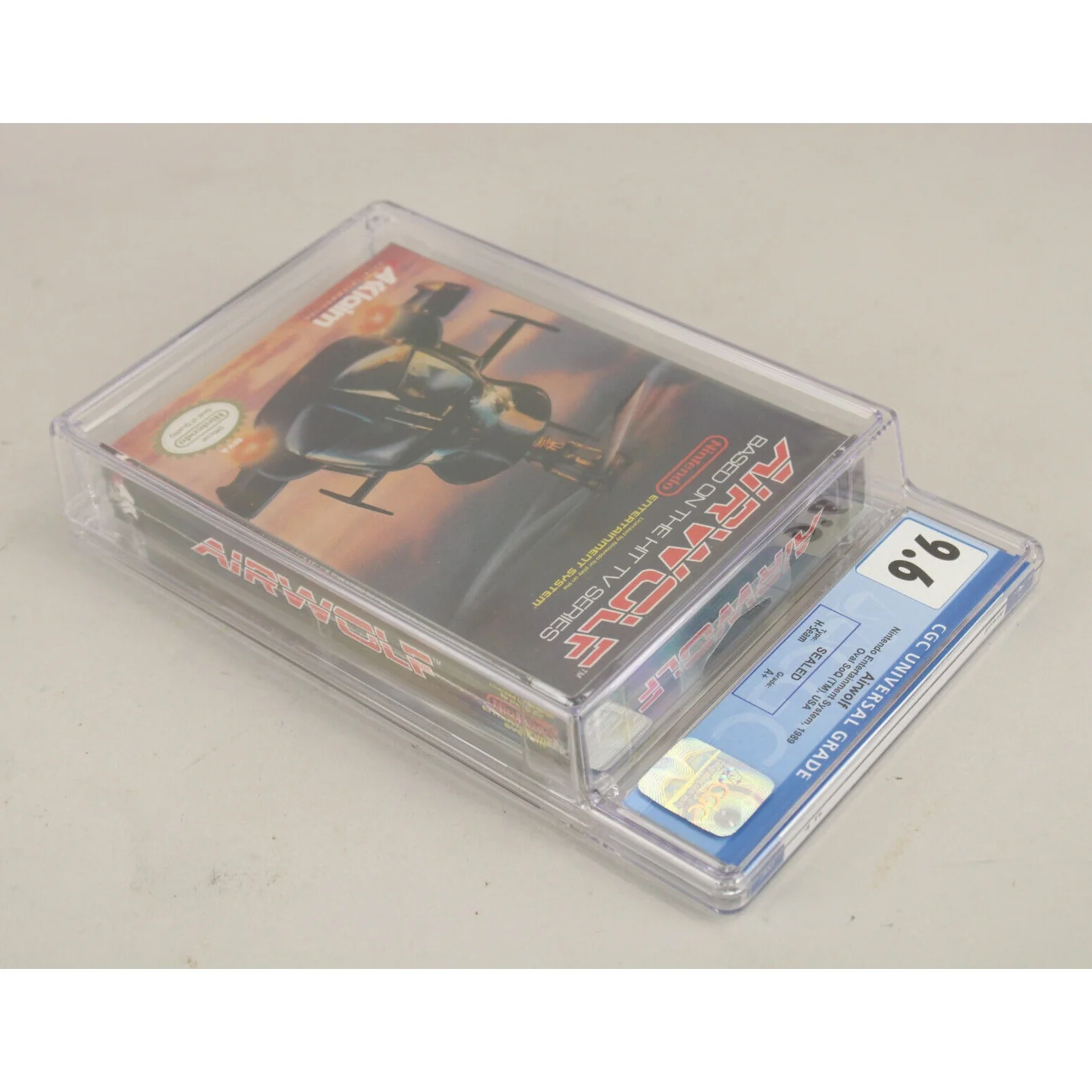 Airwolf Nintendo NES 1989 Acclaim New Sealed H-Seam CGC Graded 9.6 A+ VGA Wata - Image 5