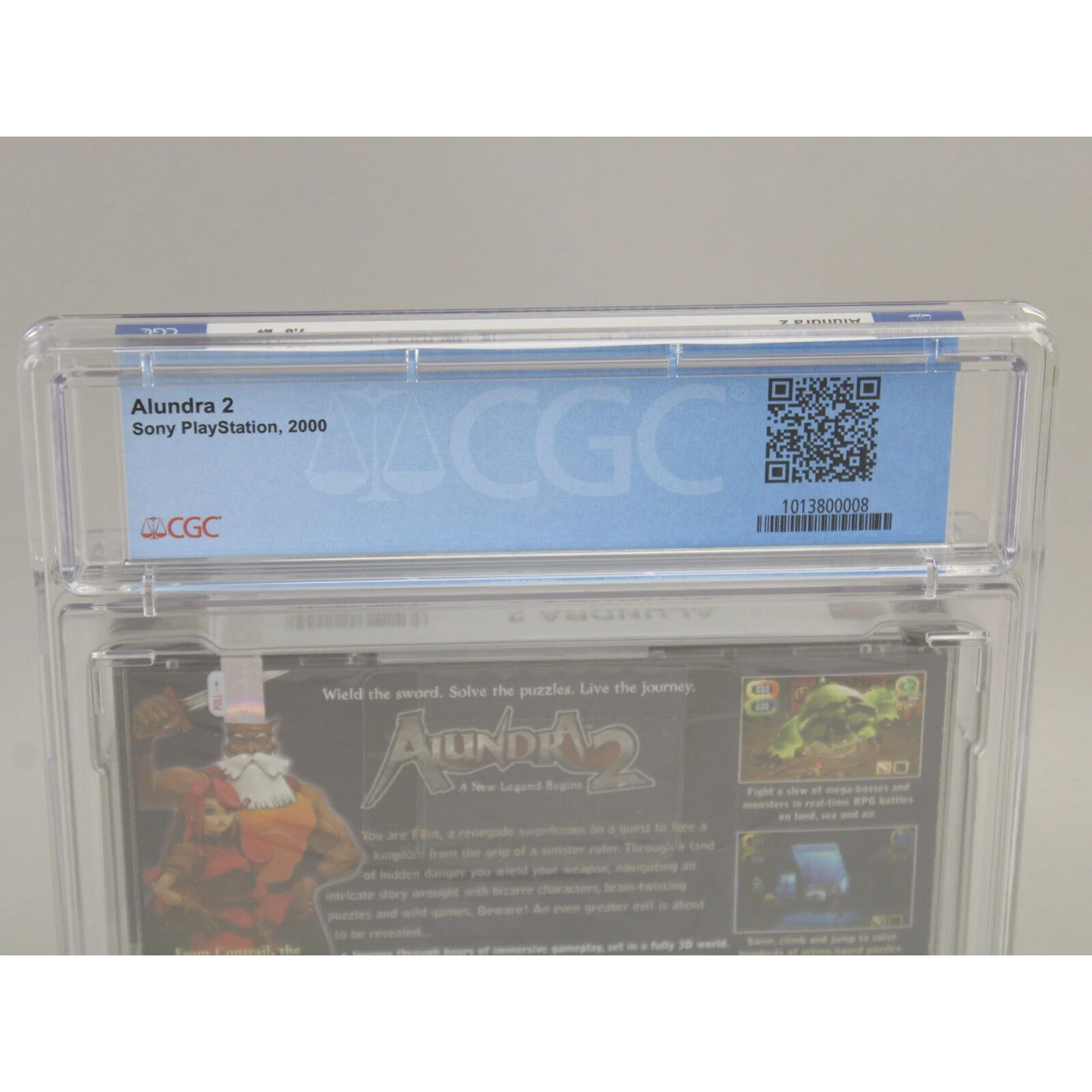 Alundra 2 Sony PlayStation PS1 PSX Black Label Sealed CGC 9.8 A+ Perfect Grade! - Image 4