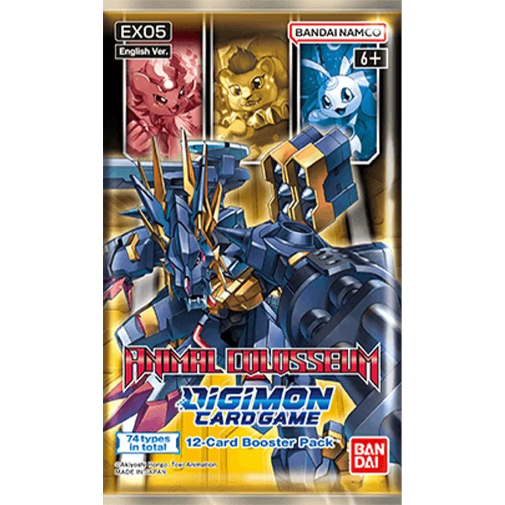 Digimon TCG Animal Colosseum Booster Pack (EX05) - 12 Cards - Bandai Namco