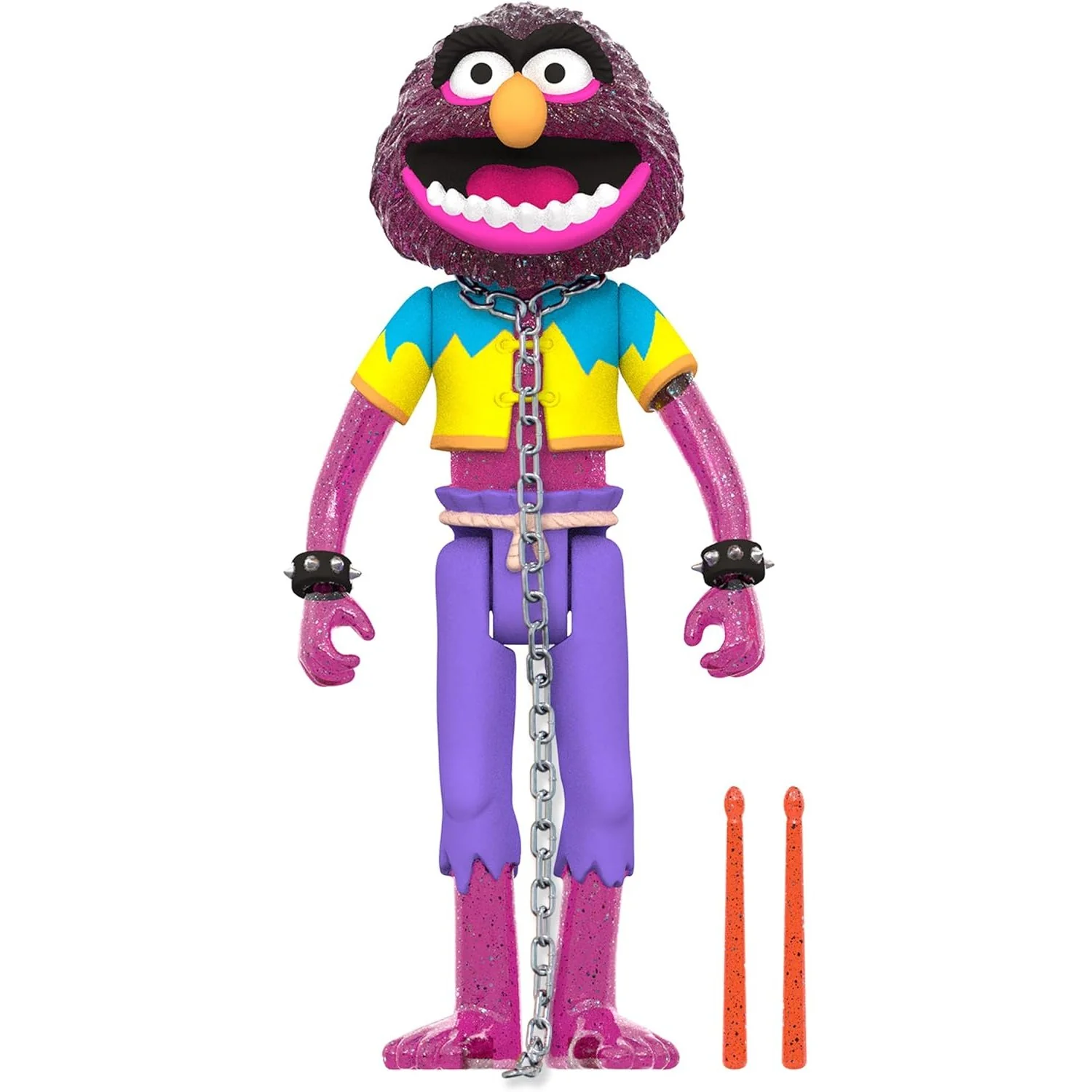 The Muppets Electric Mayhem Band Animal (Glitter) Figure - Super7 - ReAction