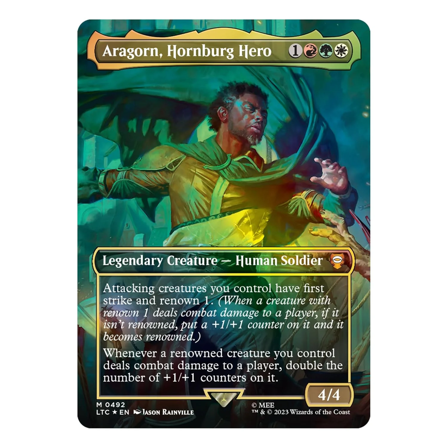 Magic: The Gathering The Lord of the Rings: Tales of Middle Earth - Aragorn at Helm's Deep Scene Box - Wizards of the Coast - Image 3