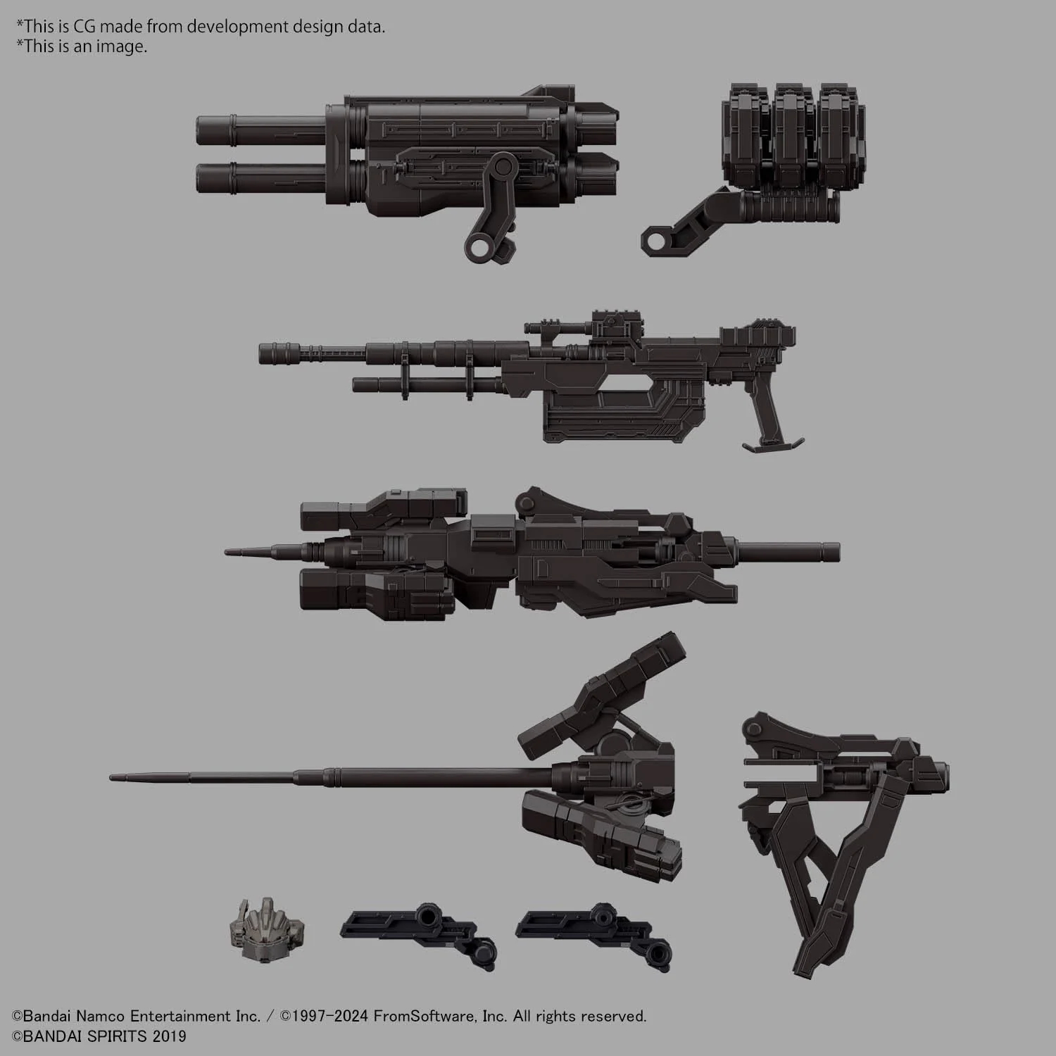 Armored Core VI: Fires of Rubicon RaD CC-2000 Orbiter Nightfall Model Kit - Bandai Spirits - 30 Minutes Missions - Image 10