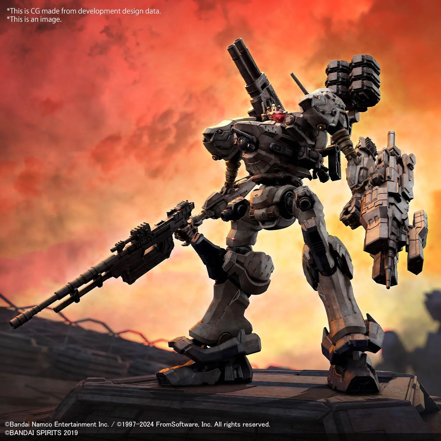 Armored Core VI: Fires of Rubicon RaD CC-2000 Orbiter Nightfall Model Kit - Bandai Spirits - 30 Minutes Missions - Image 2