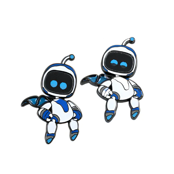 Astro Bot Lenticular Pin - by Nina Matsumoto - Fangamer