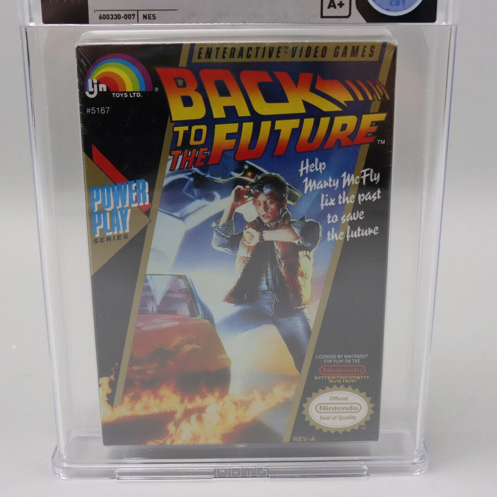 Back to the Future Nintendo NES New Factory Sealed H-Seam Wata Graded 9.2 A+ - Image 3