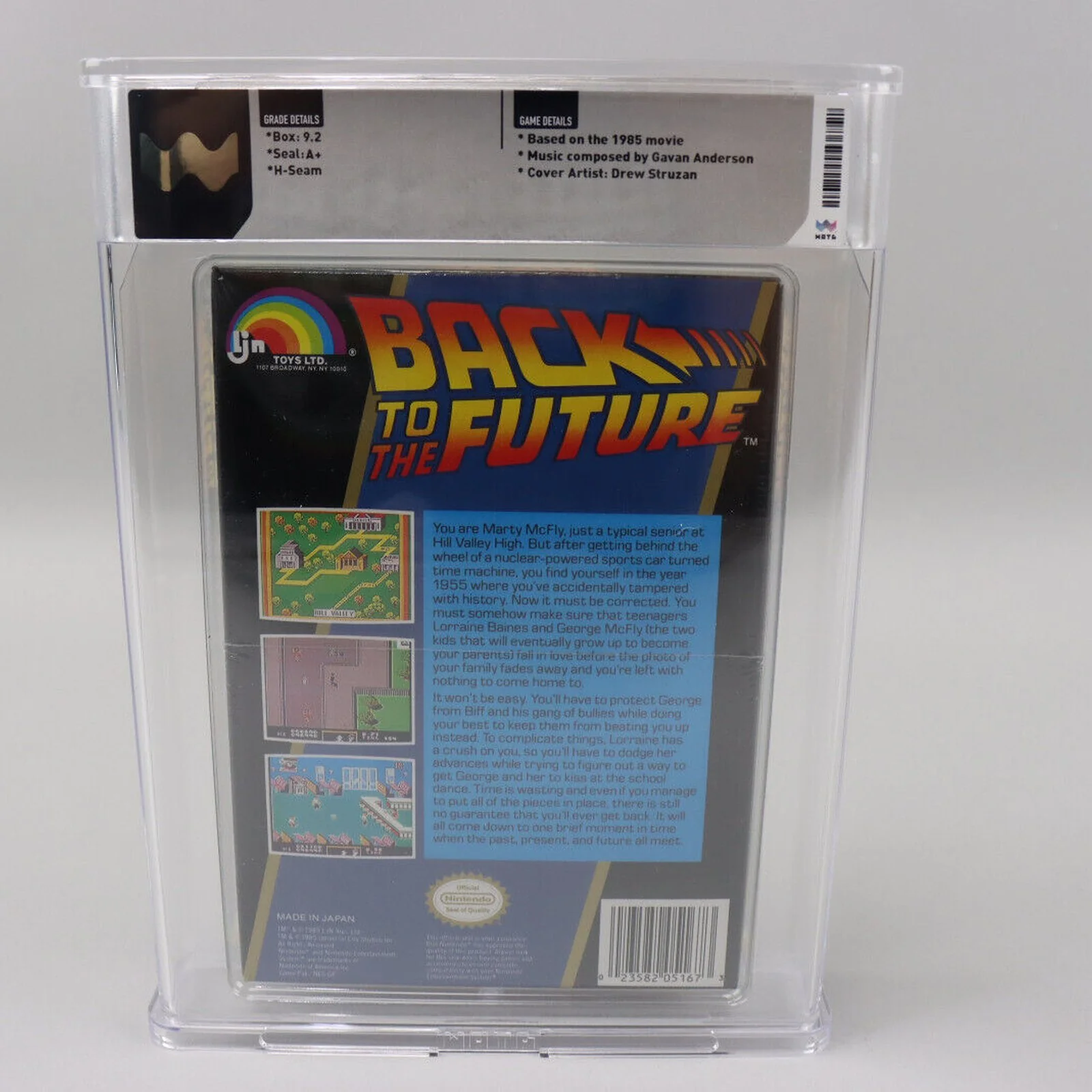 Back to the Future Nintendo NES New Factory Sealed H-Seam Wata Graded 9.2 A+ - Image 4