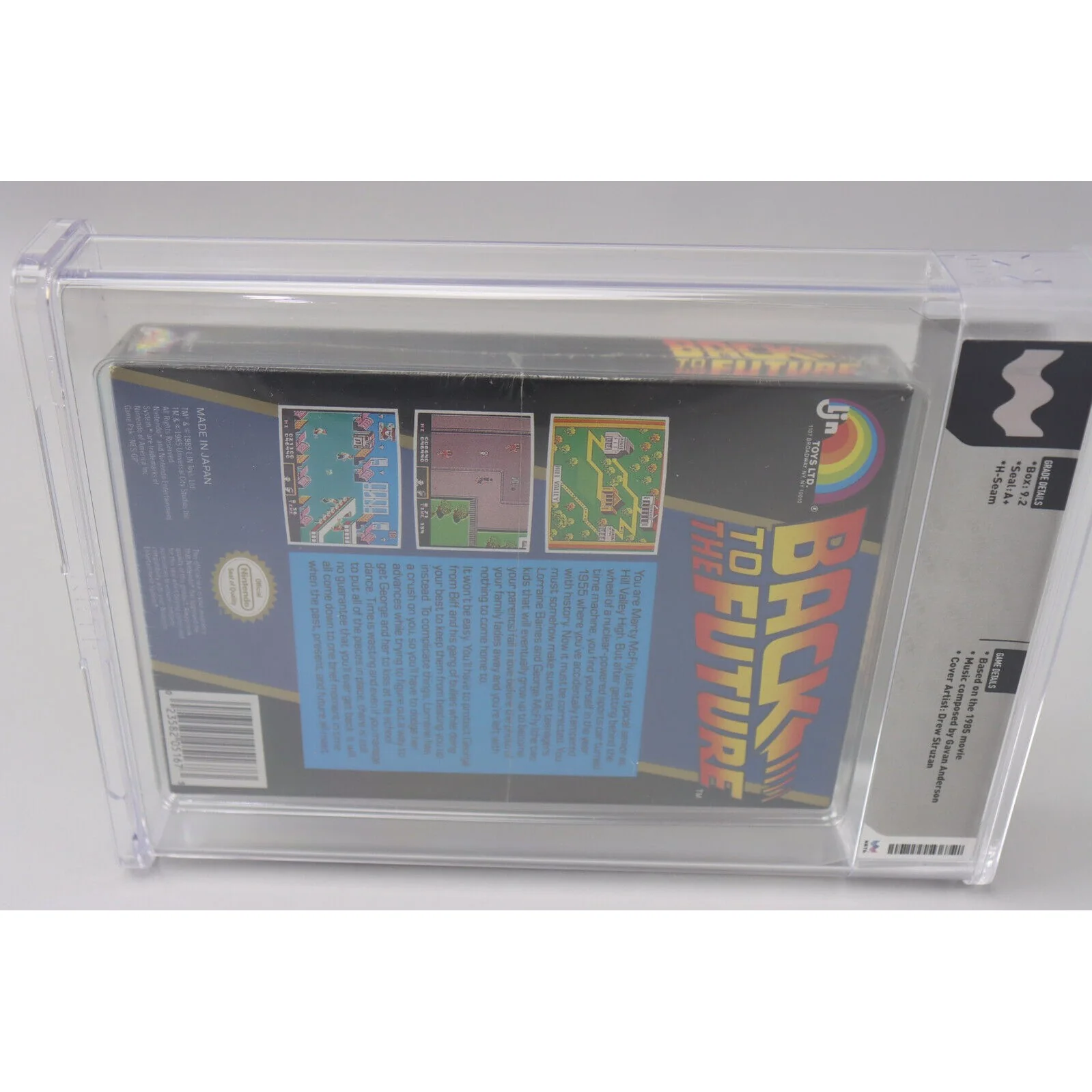Back to the Future Nintendo NES New Factory Sealed H-Seam Wata Graded 9.2 A+ - Image 9