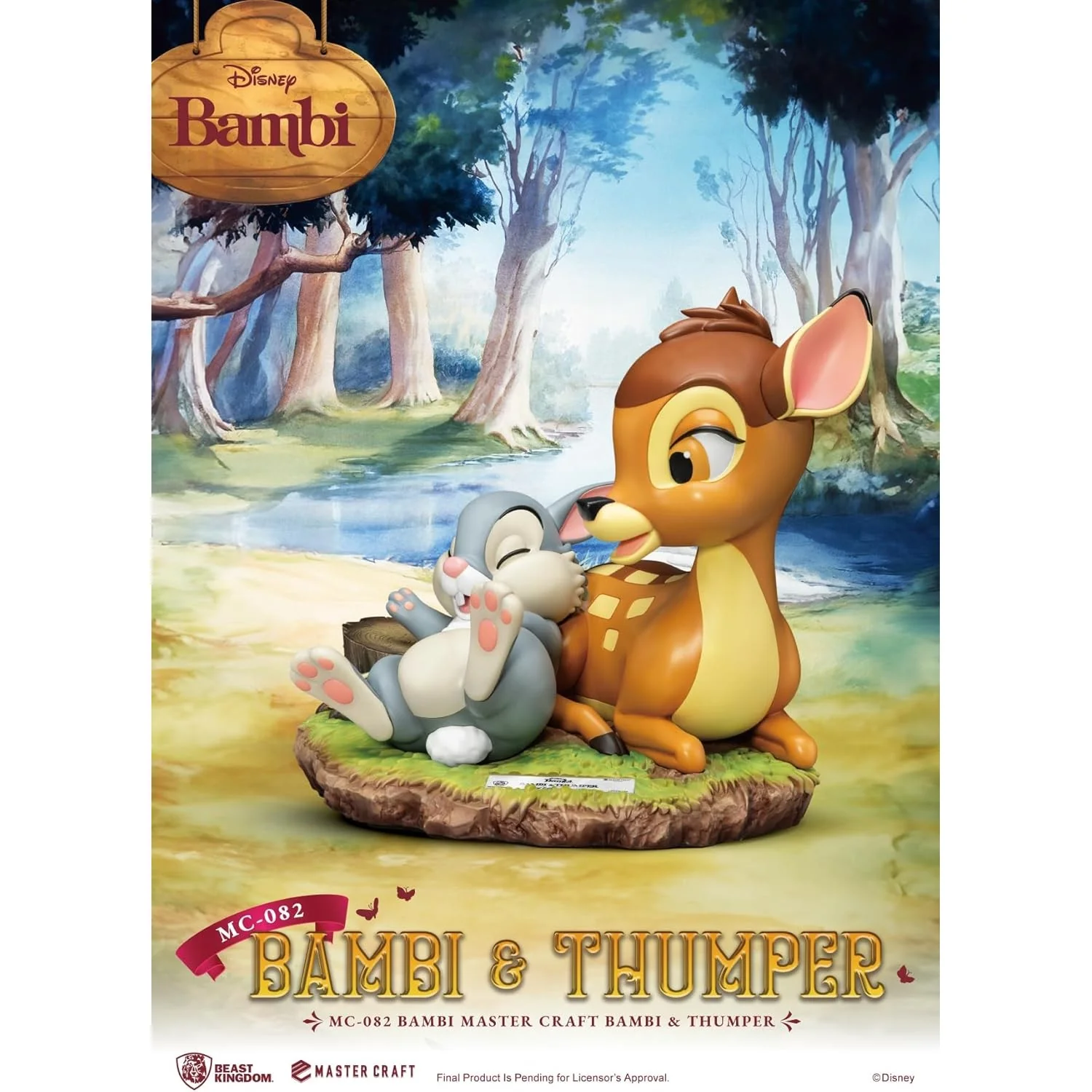 Bambi & Thumper Limited Edition Statue - Beast Kingdom - Master Craft MC-082 - Image 4