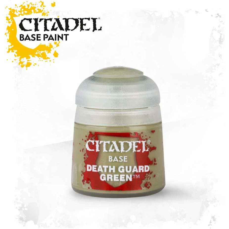 Citadel Base: Death Guard Green - Warhammer Model Paint, 12ml Pot - Games Workshop - Image 2