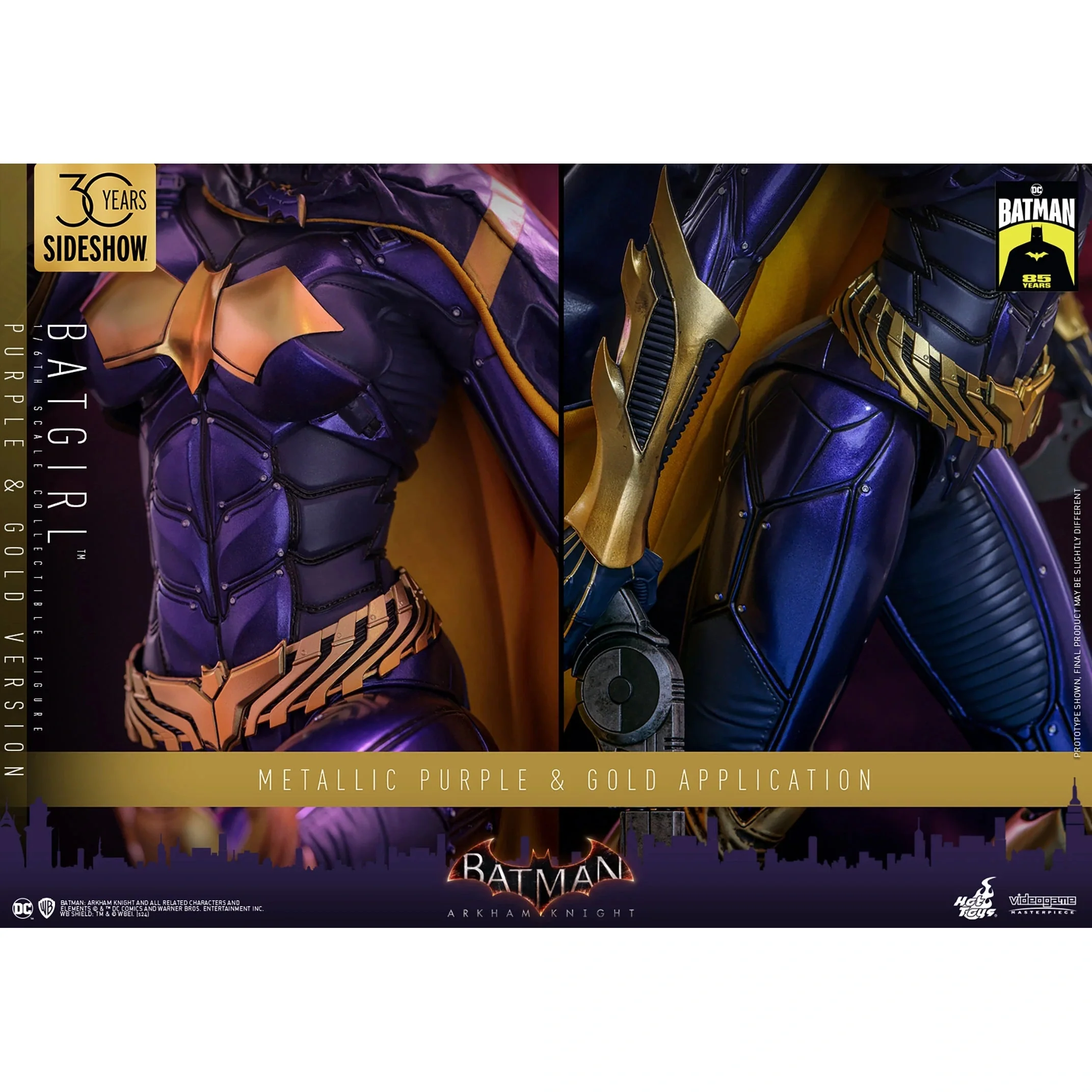Batman Arkham Knight Batgirl (Purple & Gold Ver.) 1/6 Scale Figure - Hot Toys, Sideshow - Limited Edition - Image 15