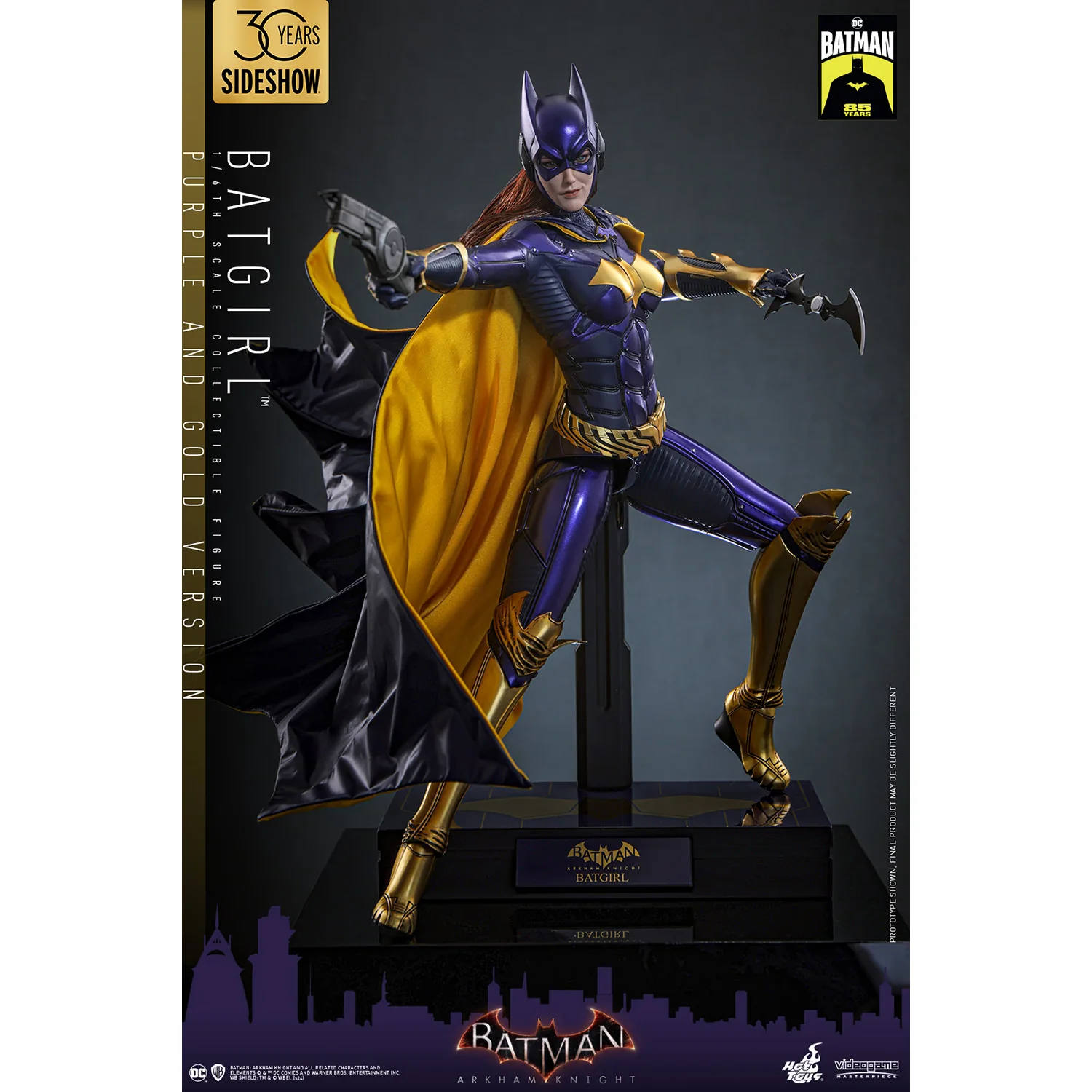 Batman Arkham Knight Batgirl (Purple & Gold Ver.) 1/6 Scale Figure - Hot Toys, Sideshow - Limited Edition - Image 7