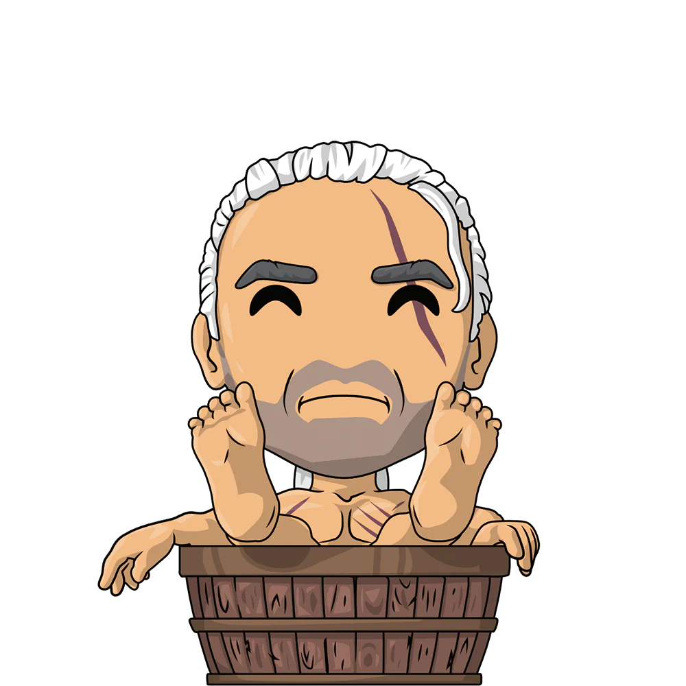 The Witcher Bathtub Geralt Vinyl Youtooz Figure