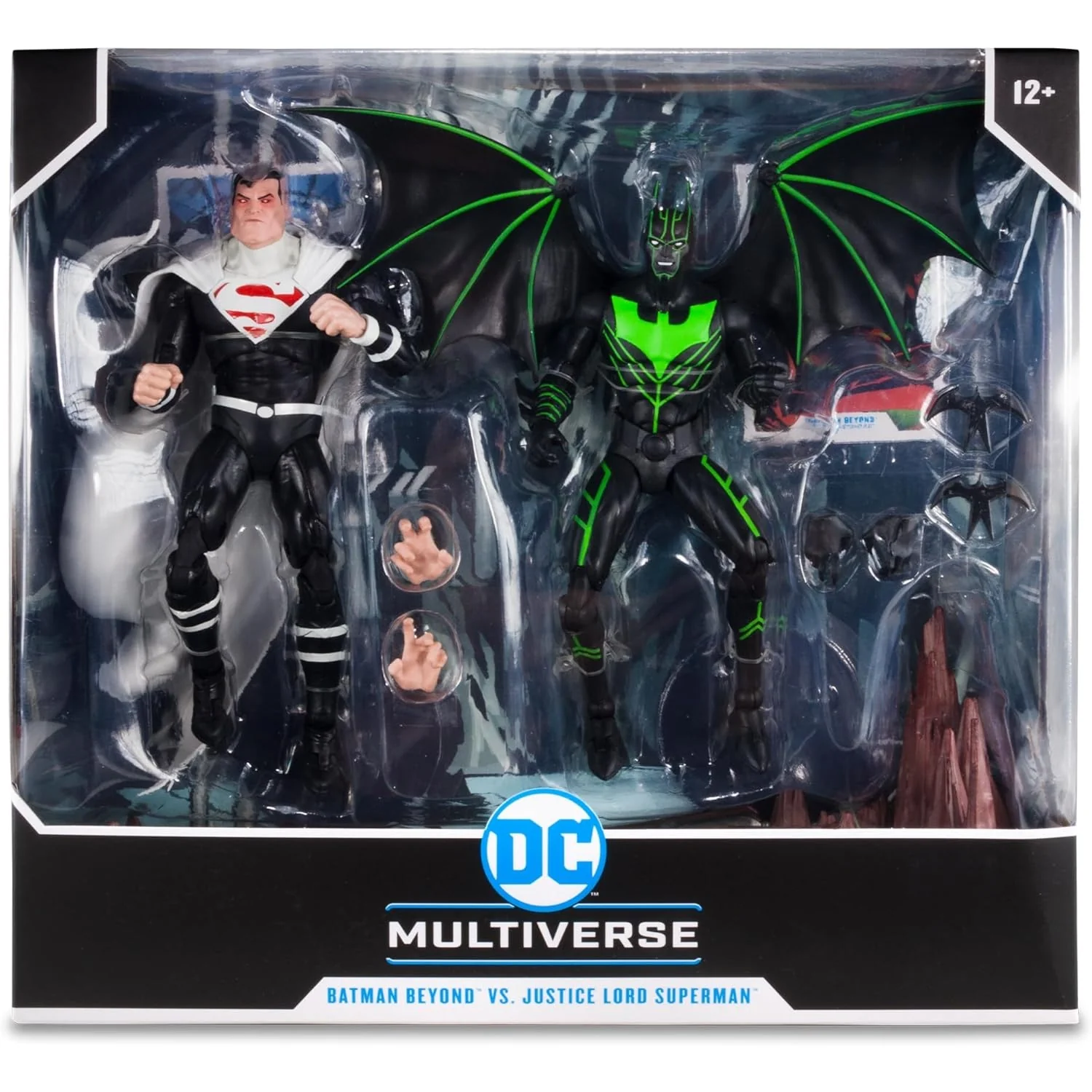 DC Multiverse Batman Beyond vs. Justice Lord Superman Action Figure Set - McFarlane Toys - Image 14
