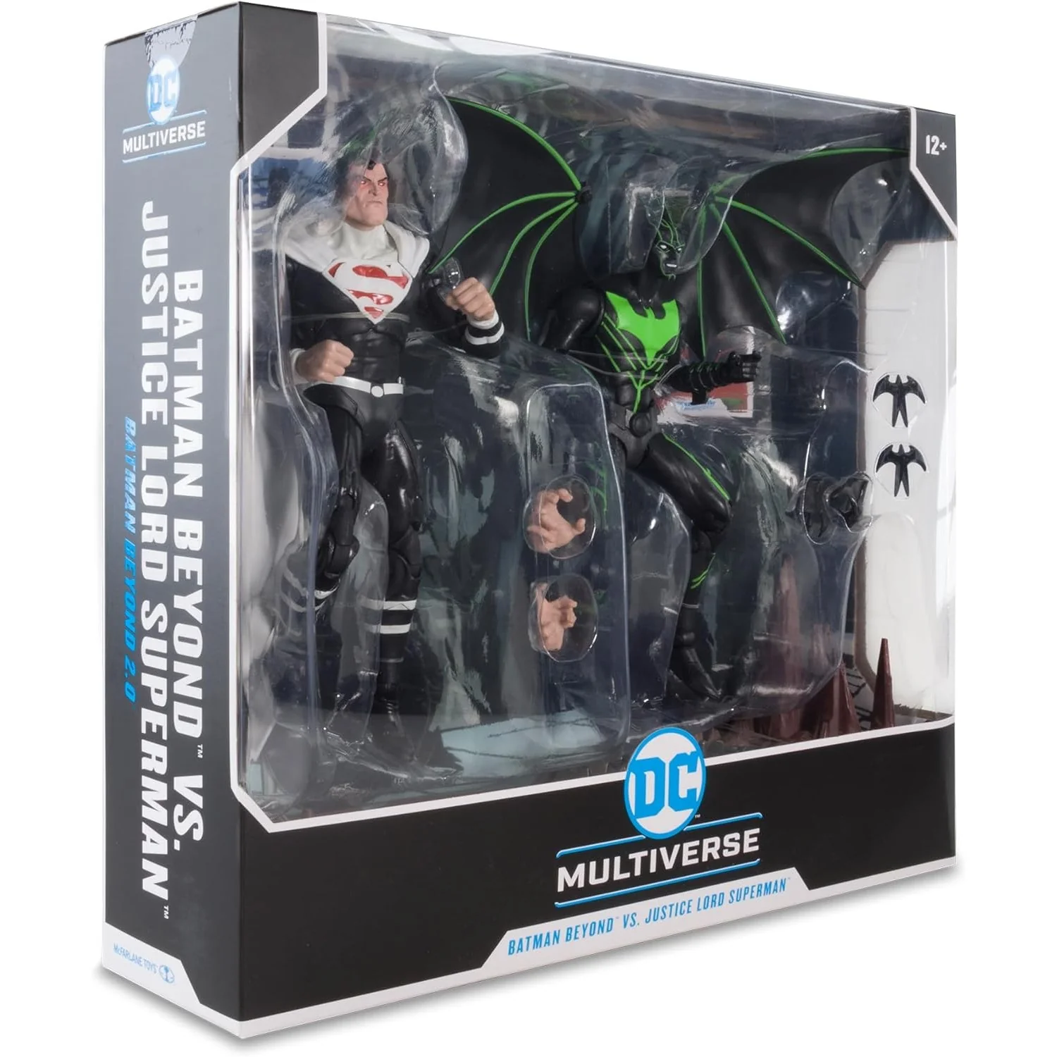 DC Multiverse Batman Beyond vs. Justice Lord Superman Action Figure Set - McFarlane Toys - Image 15