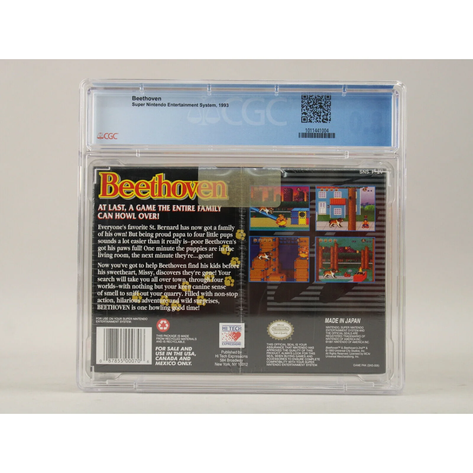 Beethoven Super Nintendo SNES 1993 New Factory Sealed CGC Graded 8.0 B+ VGA Wata - Image 3