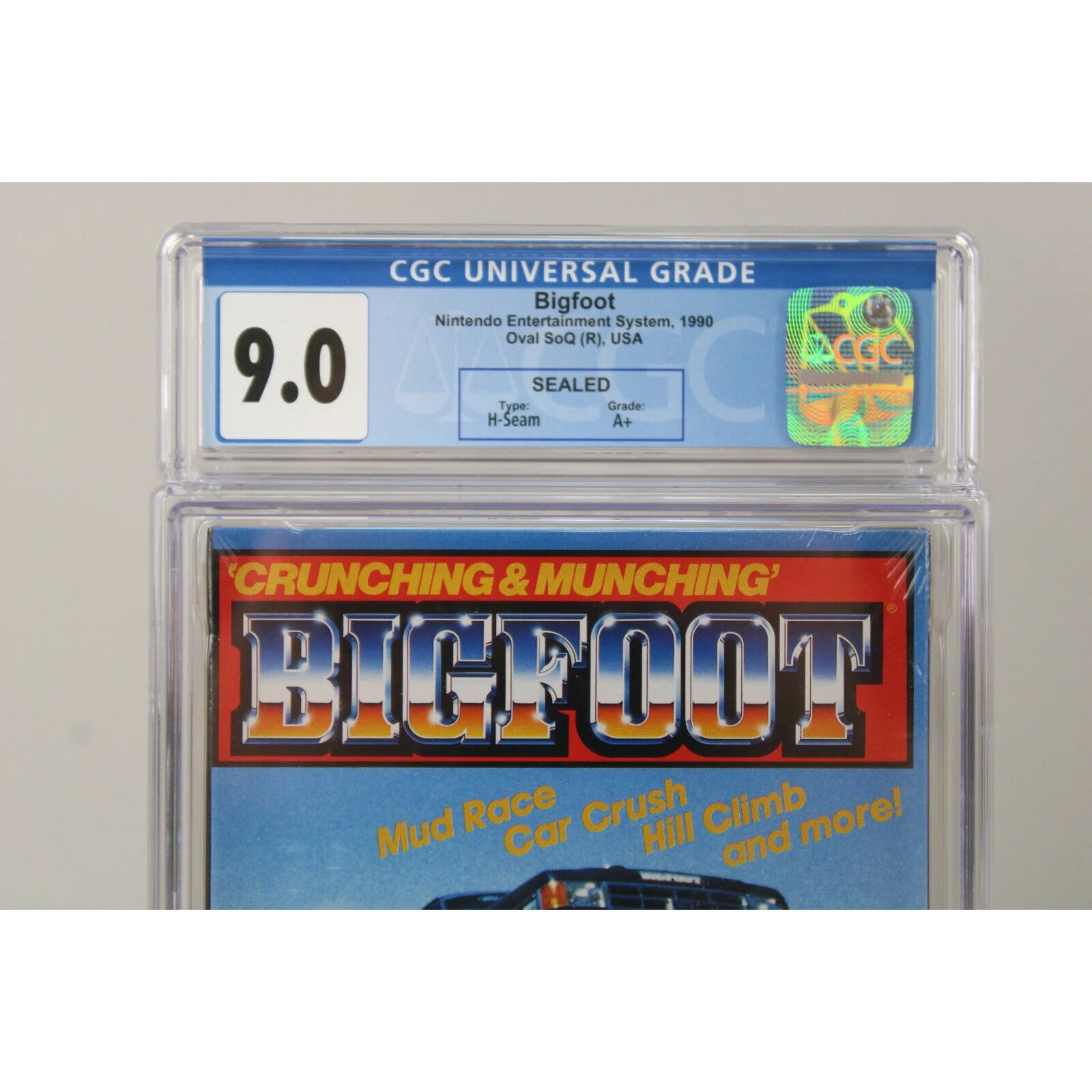 Bigfoot Nintendo NES 1990 New Factory Sealed H-Seam CGC Graded 9.0 A+ VGA Wata - Image 3