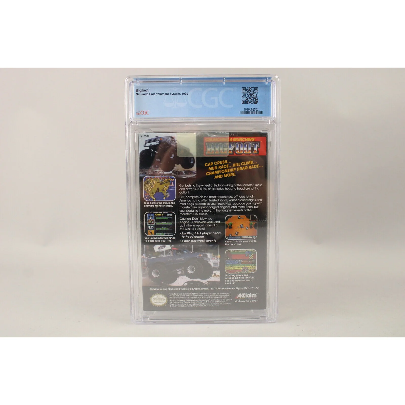 Bigfoot Nintendo NES 1990 New Factory Sealed H-Seam CGC Graded 9.0 A+ VGA Wata - Image 4