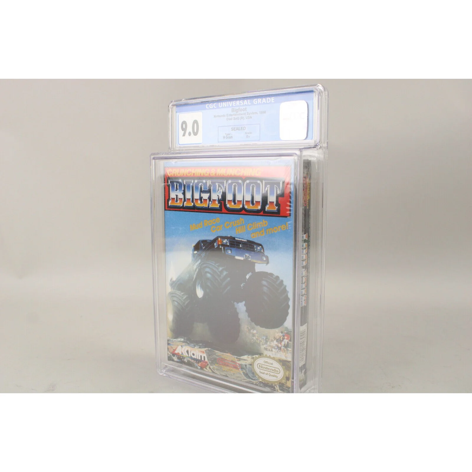 Bigfoot Nintendo NES 1990 New Factory Sealed H-Seam CGC Graded 9.0 A+ VGA Wata - Image 7
