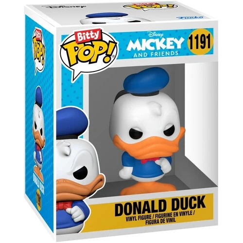 Mickey and Friends Donald & Daisy Duck Mini Vinyl Figure 2-Pack - Funko - Bitty POP! Disney #1191 & 1192 - Image 2
