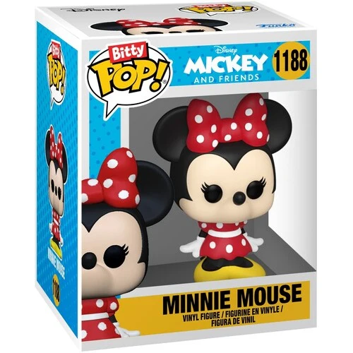 Mickey & Minnie Mouse Vinyl Mini Figure 2-Pack - Funko - Bitty POP! Disney #1187 & 1188 - Image 4