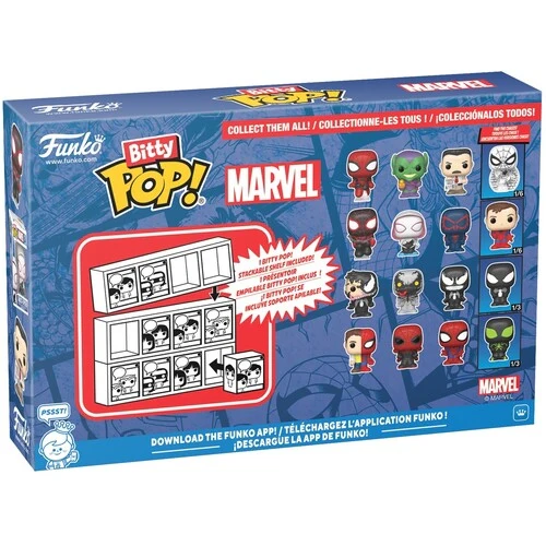Marvel Spider-Man Series 4 Parker Split Vinyl Figure 4-Pack - Funko - Bitty POP! - Image 3