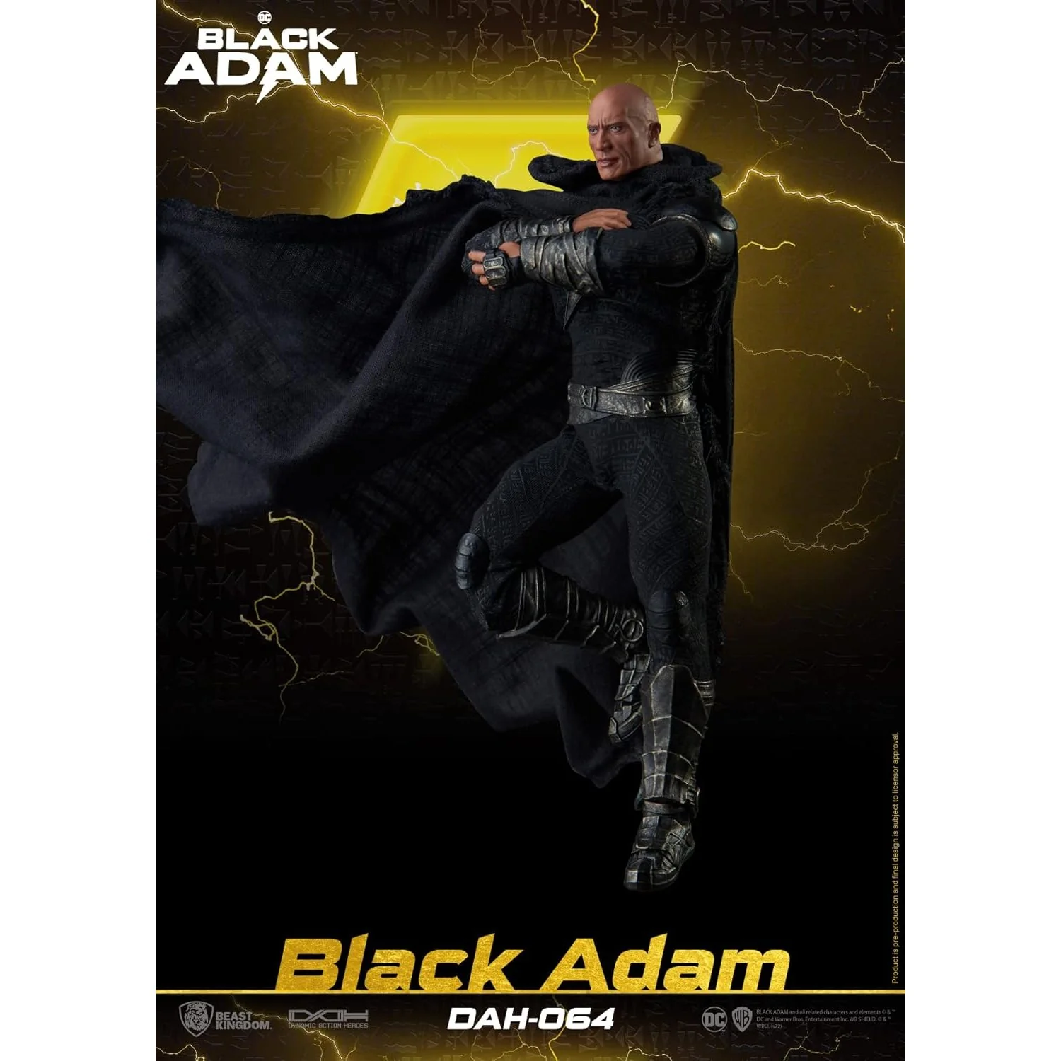 Black Adam 1/9 Scale Action Figure - DC, Beast Kingdom - Dynamic 8ction Heroes (DAH-064) - Image 6