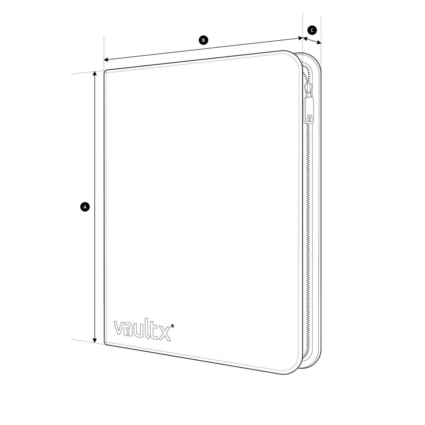 Exo-Tec Zip Binder XL - 12-Pocket, Holds 624 Cards, Black - Vault X - Image 9
