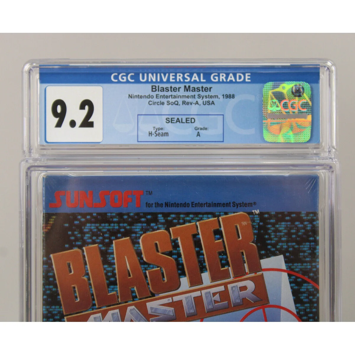 Blaster Master Nintendo NES Ex. Rare Circle Seal Ver. CGC Graded 9.2 A VGA Wata - Image 3