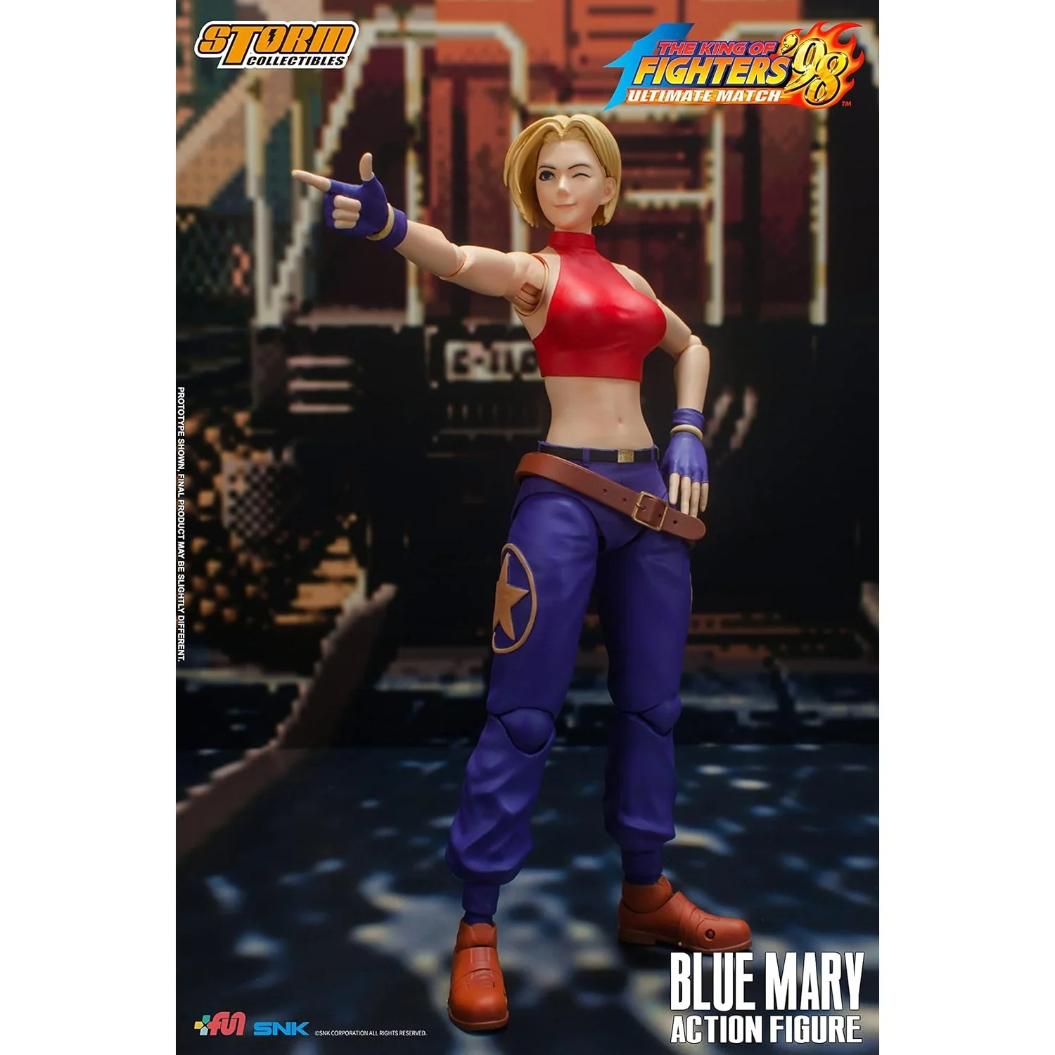 The King of Fighters '98 Blue Mary 1/12 Scale Action Figure - Storm Collectibles - Image 15