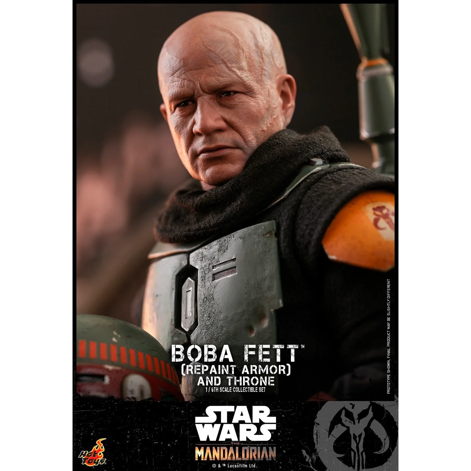 Boba Fett (Repaint Armor) and Throne - HOT TOYS 1:6 Scale - Image 6