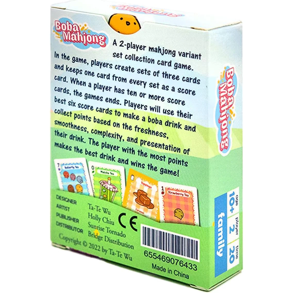 Boba Mahjong Bubble Tea Card Game - 2-Player, Ages 10+ - Giga Mech Games - Image 2