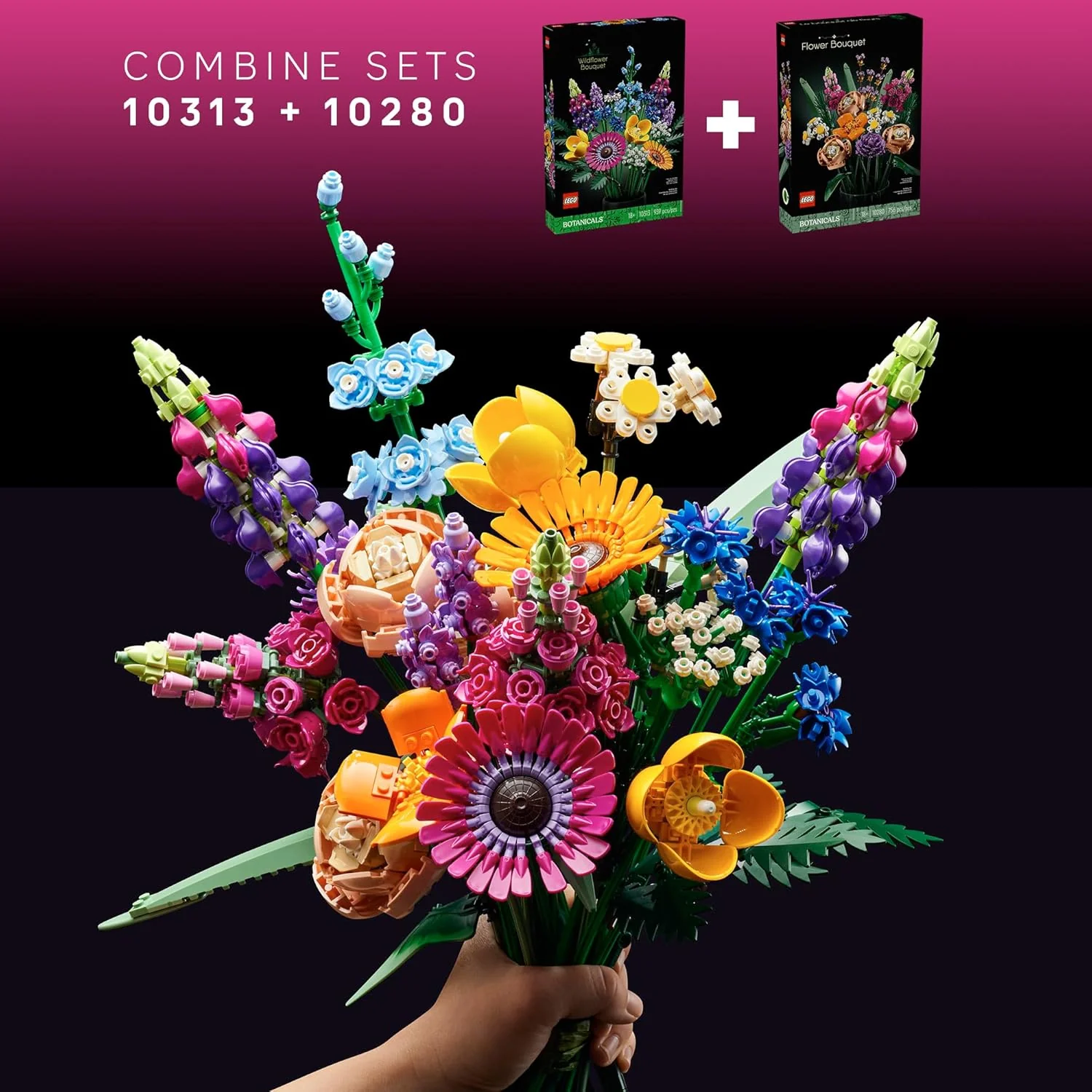 LEGO Icons Botanical Collection Flower Bouquet Building Set - LEGO #10280 - Image 8
