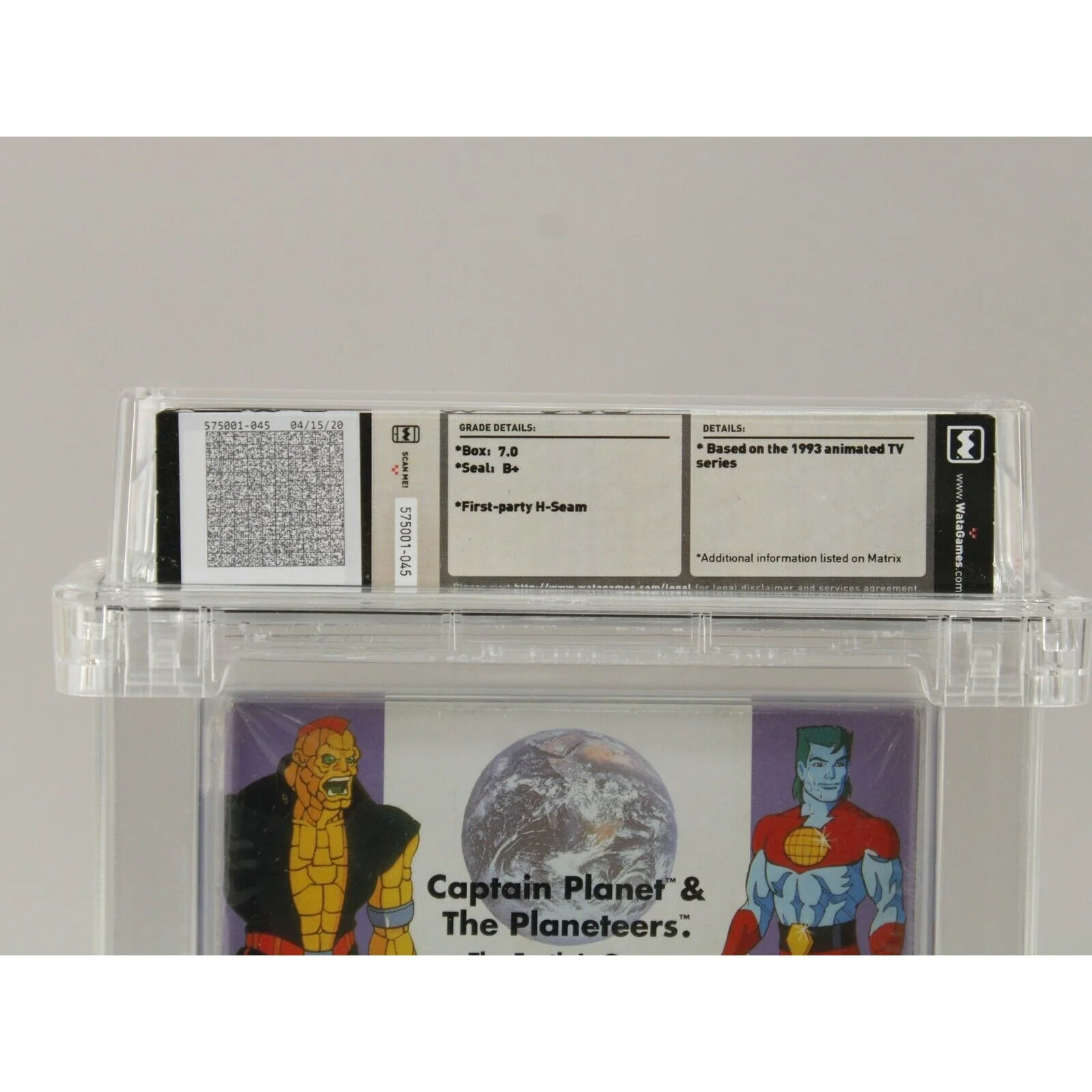 Captain Planet and the Planeteers NES Brand New Sealed H-Seam Wata Graded 7.0 B+ - Image 4