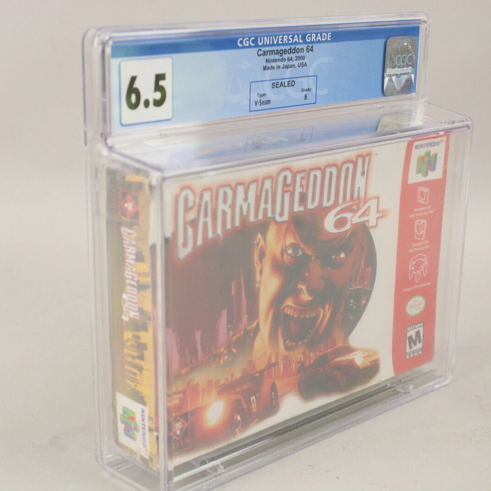 Carmageddon 64 Nintendo N64 New Sealed CGC Graded 6.5 B Ex. Low Pop! VGA Wata - Image 6