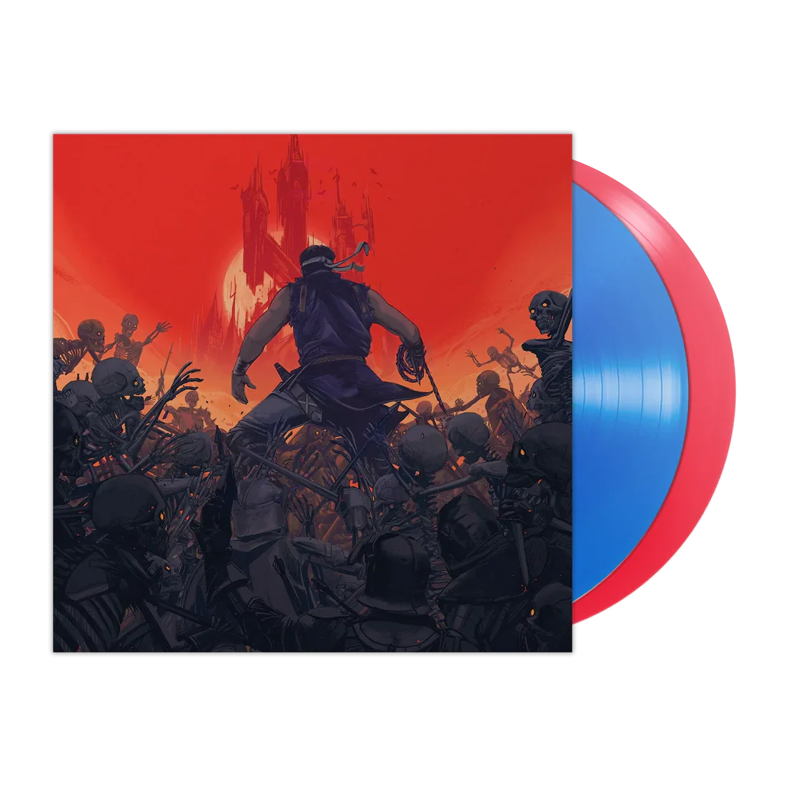 Castlevania: Rondo Of Blood / Dracula X Original Soundtrack - 2xLP Transparent Red & Blue Vinyl Record Set - Mondo - Image 2