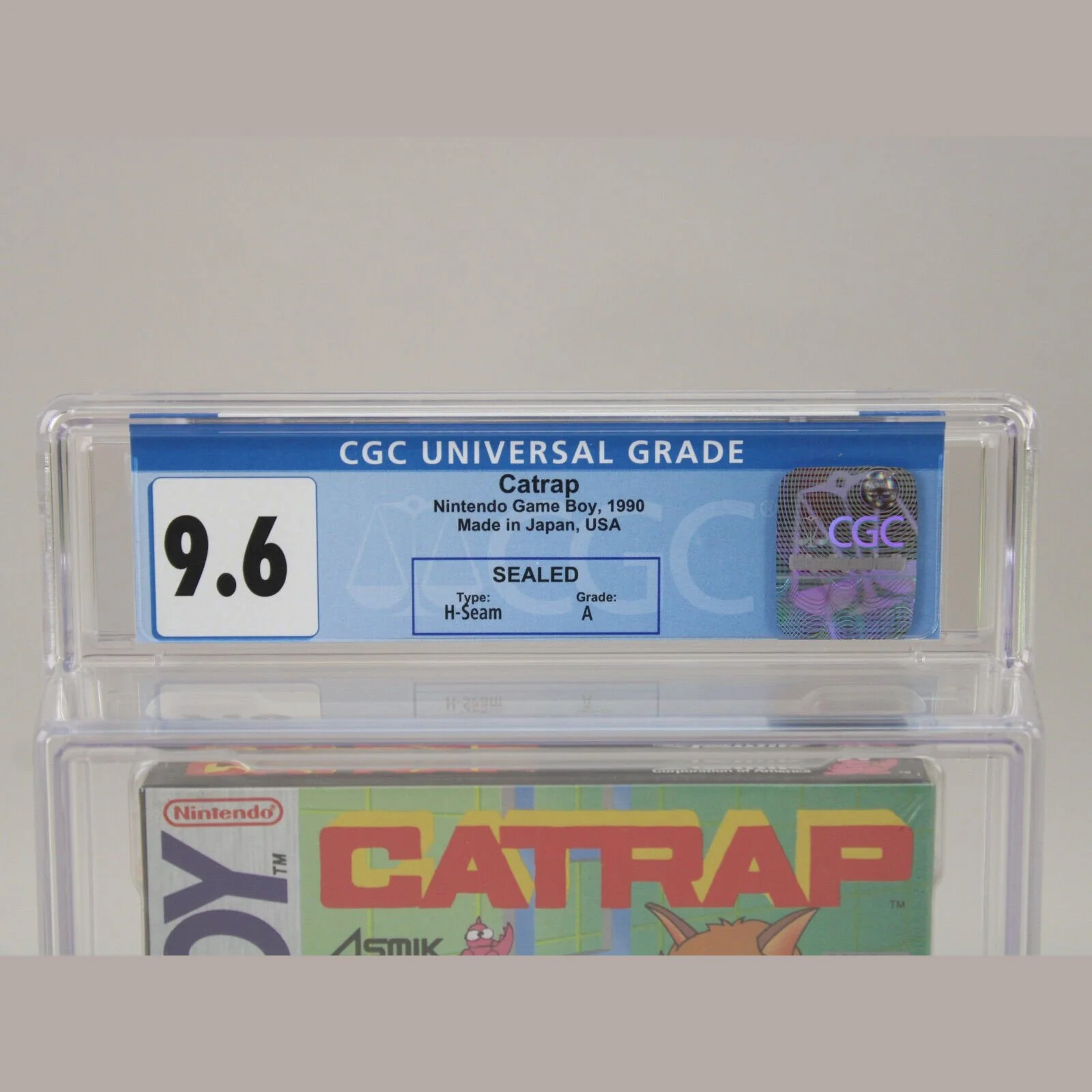 Catrap Nintendo Game Boy GB 1990 New Sealed H-Seam CGC Graded 9.6 A VGA Wata - Image 2