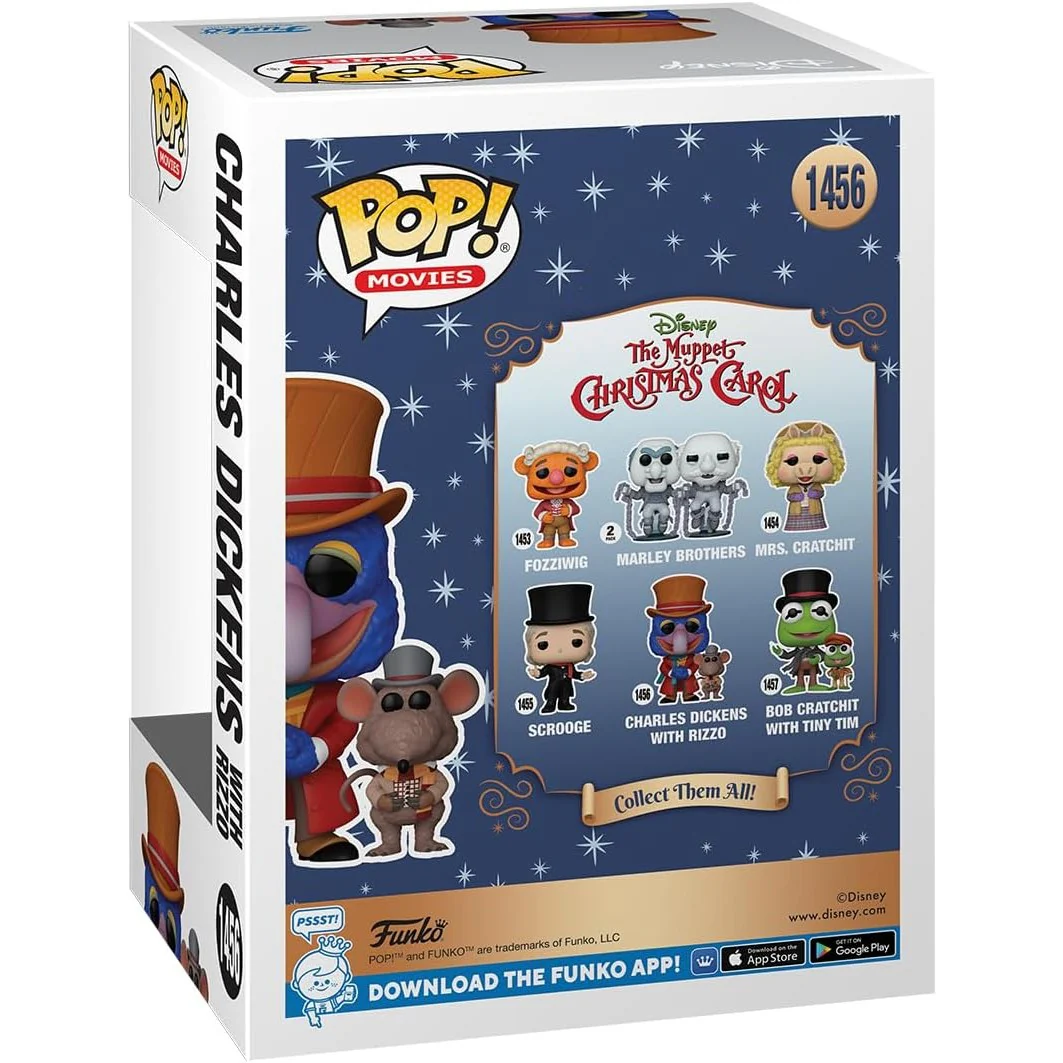 The Muppet Christmas Carol Gonzo as Charles Dickens with Rizzo Funko Pop! #1456 - Image 3