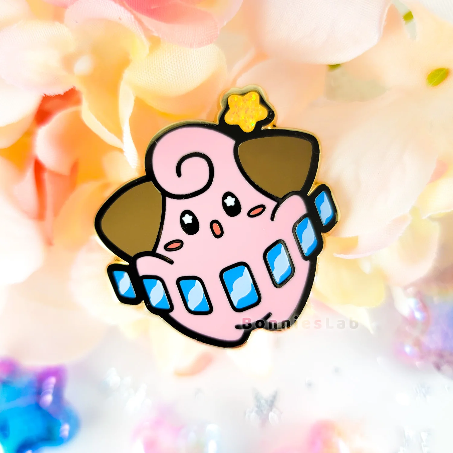 Pokemon Cleffa Enamel Pin - Bonnies Lab - Image 3