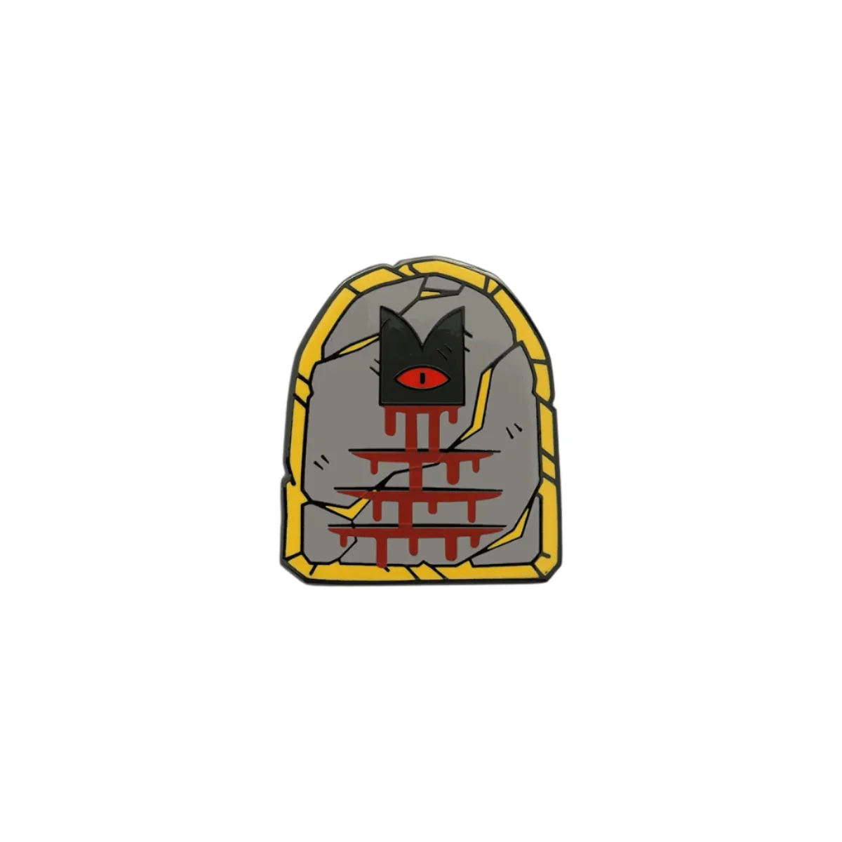 Cult of the Lamb Commandment Stone Pin - Tony Kuchar - Fangamer
