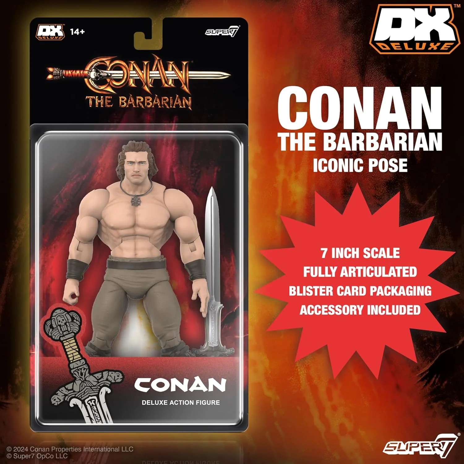 Conan the Barbarian Action Figure (1982 Film Iconic Pose) - Super7 (DX Deluxe) - Image 3